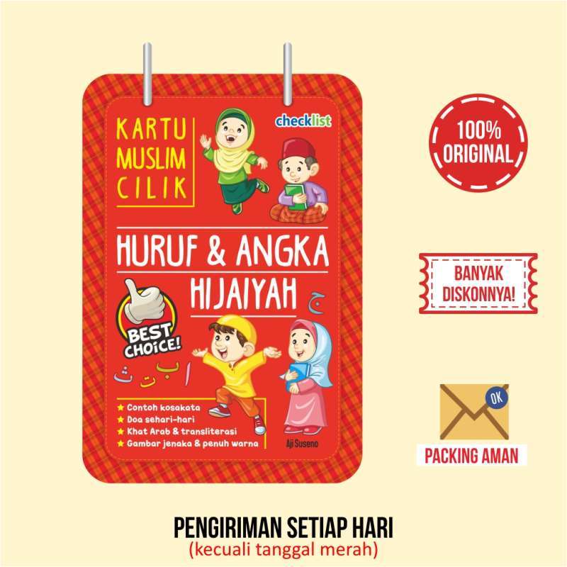 Jual Flashcard Anak Islam Kartu Muslim Cilik Huruf Angka Hijaiyah Online Desember 2020 Blibli