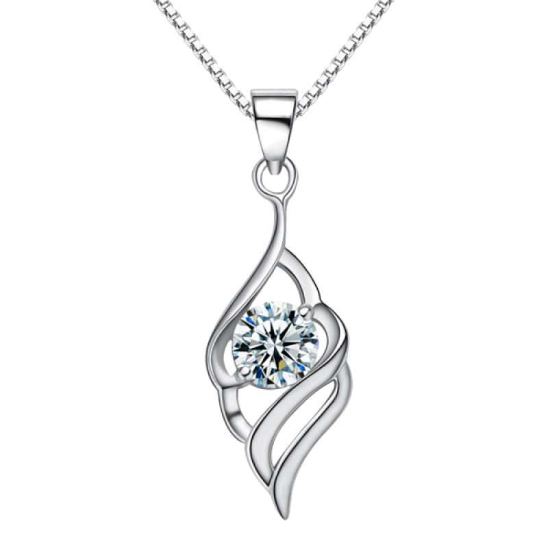Jual Crystal Angel Wings Pendant 