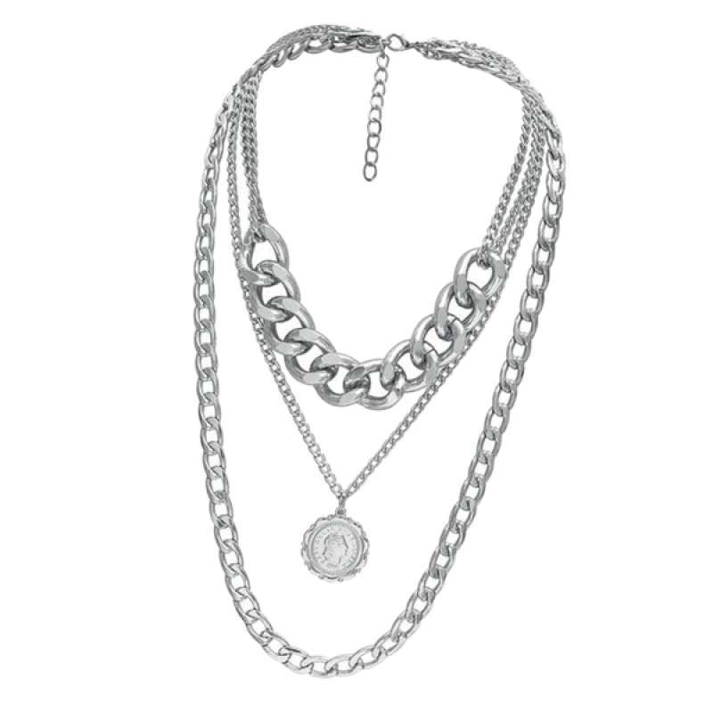 Jual Exaggerated Alloy Necklace Three 