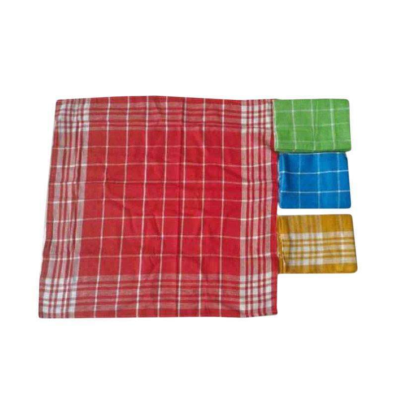 Jual Serbet Kain Lap Piring Kotak Warna 6pcs 52x52 Online Oktober 2020 Blibli Com