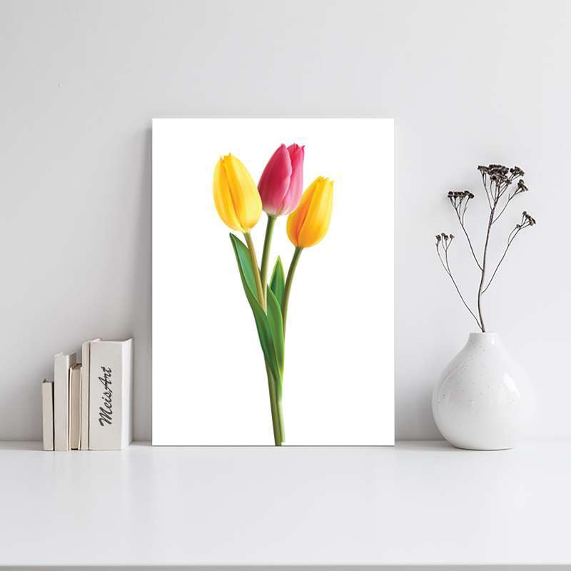 Dekorasi Pajangan Hiasan Dinding Kamar Rumah Wall Decor Bunga Tulip Bef Lazada Indonesia