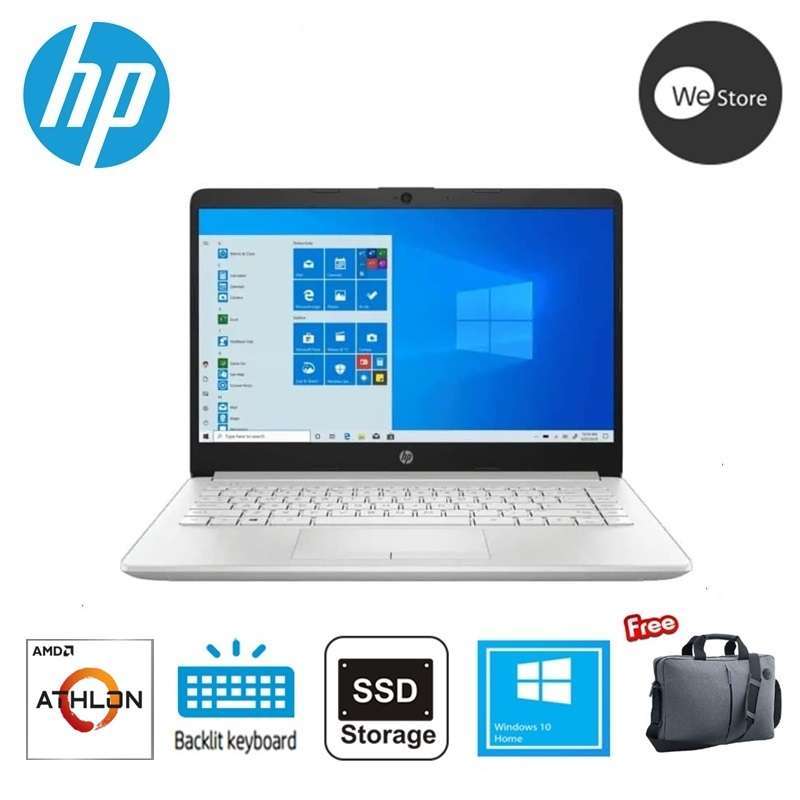 Jual Hp 14s Dk1002au Notebook Amd Athlon 3050u 4gb Ram 256gb Ssd Backlight Keyboard 14inch Win10 Silver Online Desember 2020 Blibli