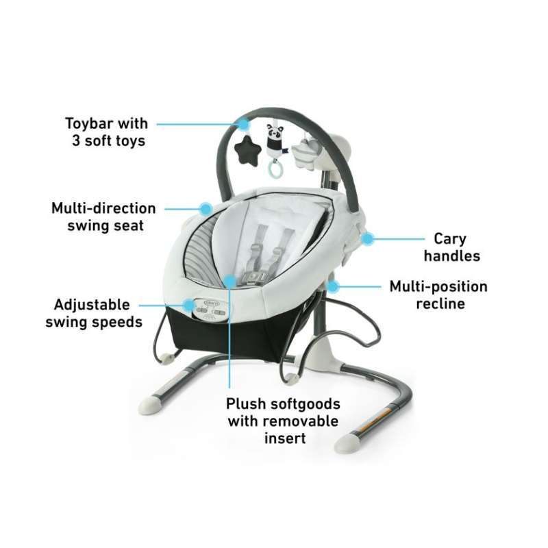 Graco duet sway lx swing with sales portable bouncer holt