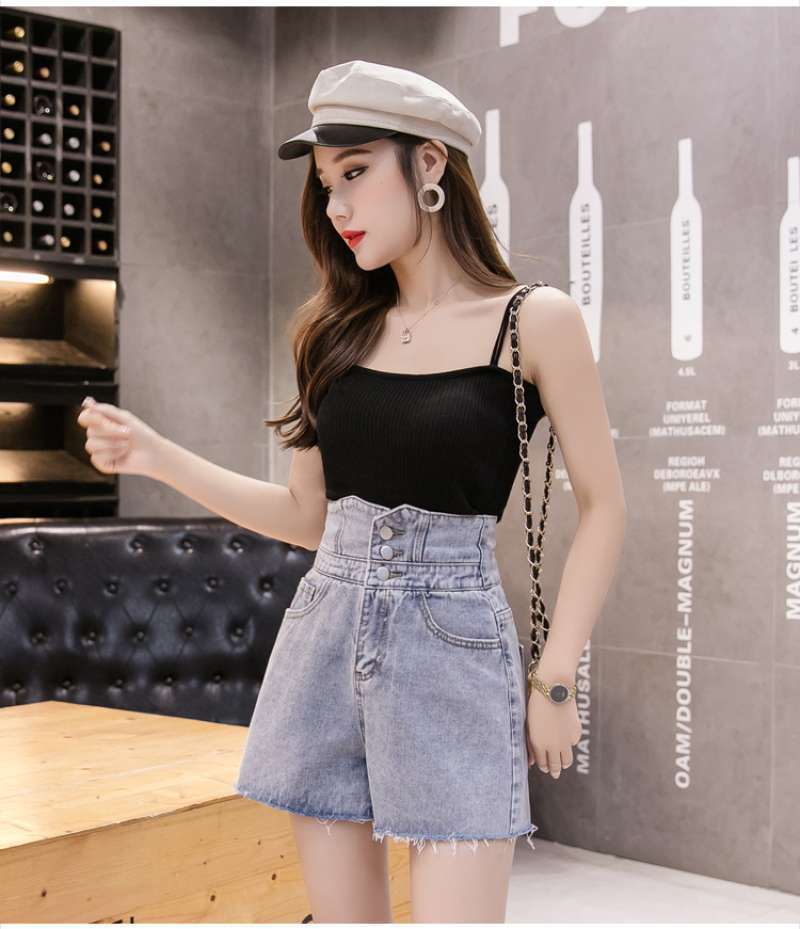 Jual IELGY cross-cut back waist jeans 