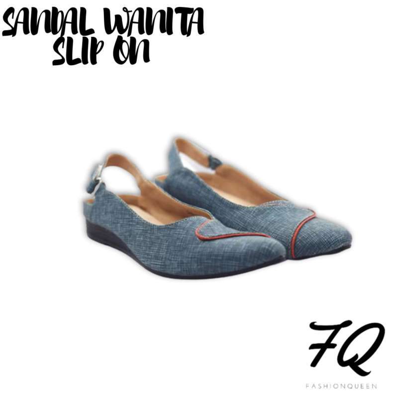 Jual Sandal Wanita Flat Slip On Kekinian Murah Terbaru Hayati Fq 104 Online Oktober 2020 Blibli Com