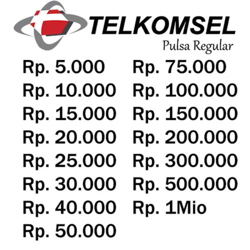 Jual Telkomsel Pulsa Regular Rp 5 000 Online Mei 2021 Blibli