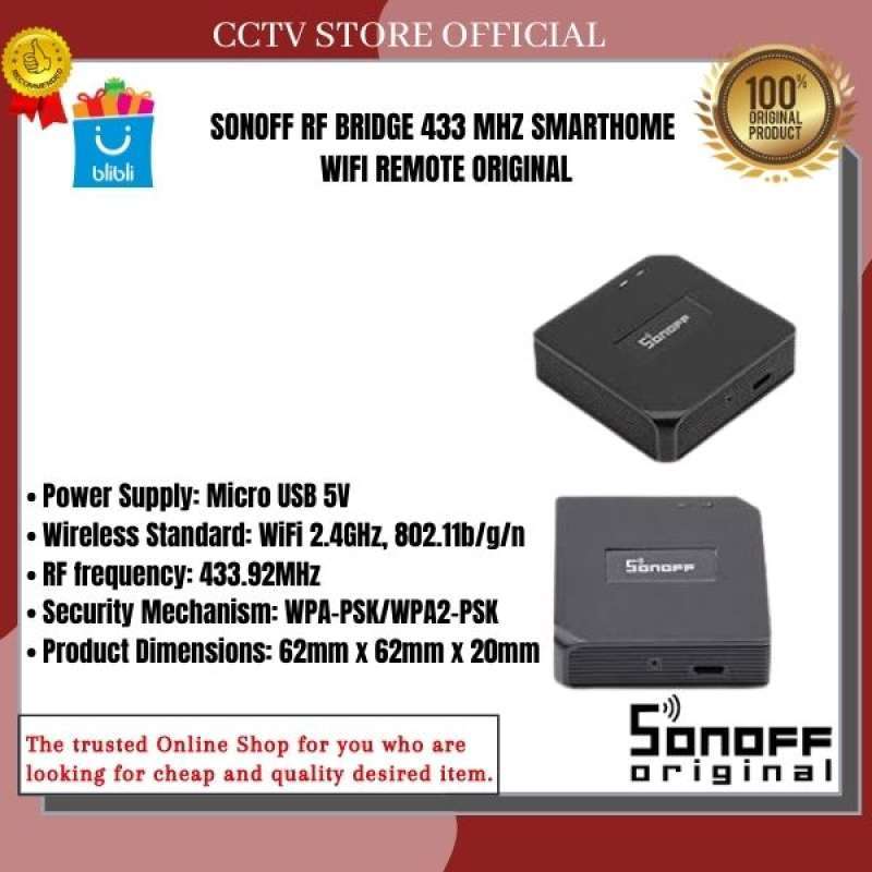 Jual Sonoff Rf Bridge 433 Mhz Smarthome Wifi Remote Original Online Oktober 2020 Blibli Com