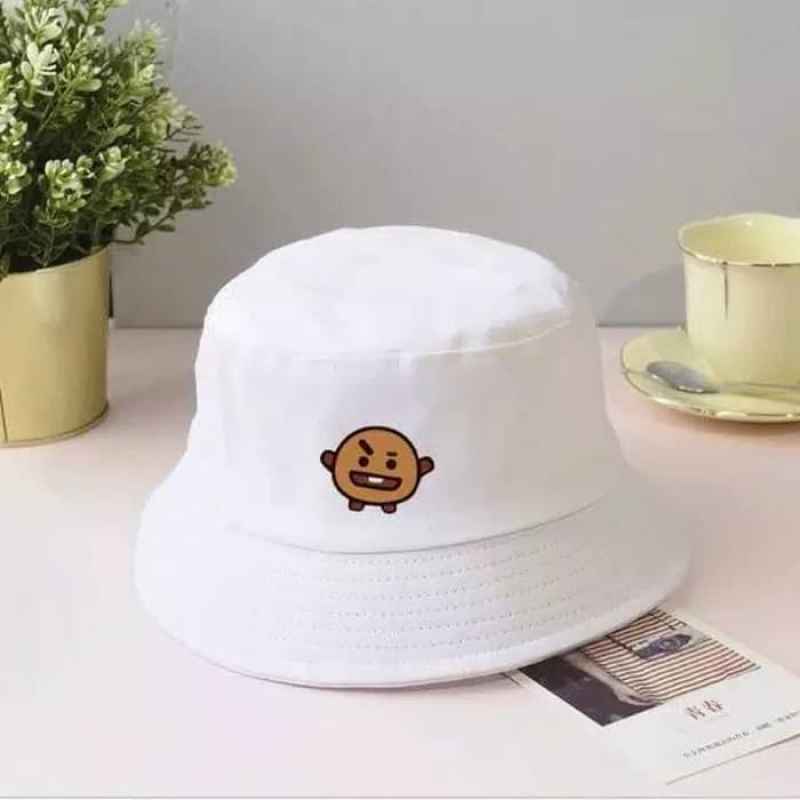 Jual Topi bucket BTS BT21 Korea K-Pop 