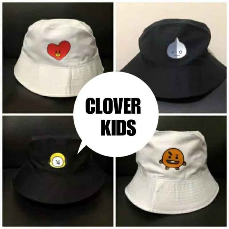 Jual Topi bucket BTS BT21 Korea K-Pop 