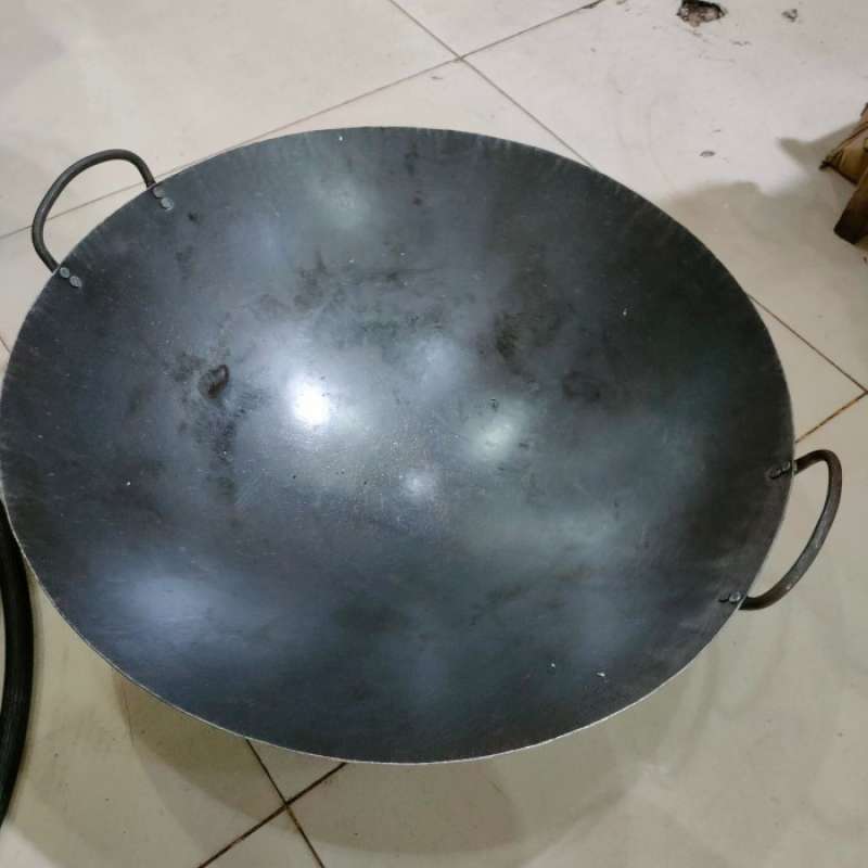 Jual Kuali/wajan/wok Nasi Goreng Plat Hitam Baja Uk 45 Cm Tebal Di Seller Am_id - Wanajaya, Kab. Bekasi | Blibli
