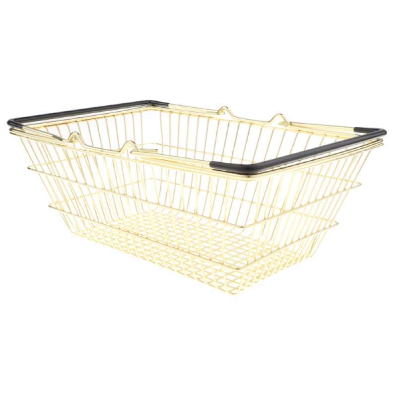 Jual Mini Shopping Basket W Sturdy Metal Frame Pen Cards Holder Desk Storage Toy Online November 2020 Blibli Com