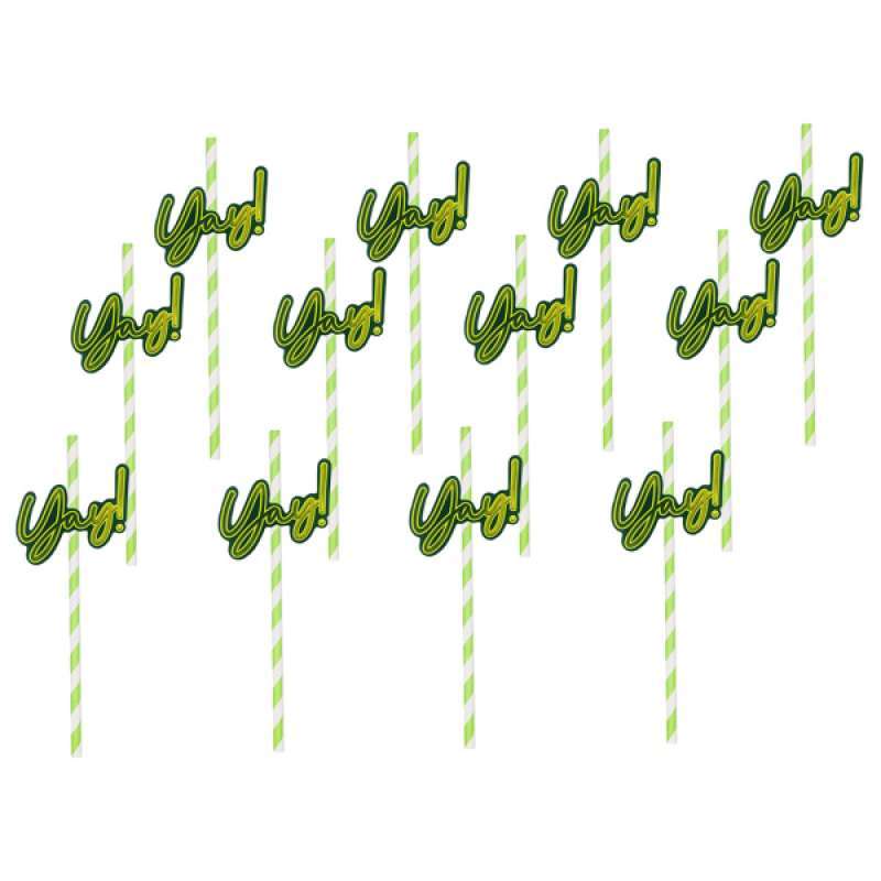 Jual 12pcs Assorted Decorative Striped Paper Straws Yay Luau Beach Party Supplies Online November 2020 Blibli