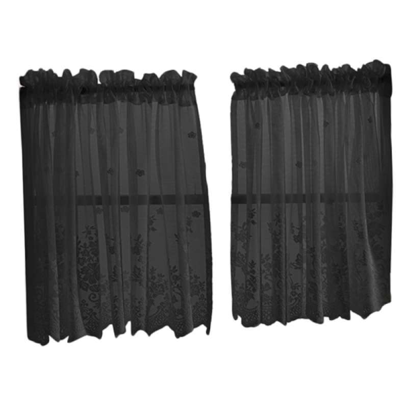 Jual Rod Pocket Sheer Lace Tier Curtains Or Valance Cafe Kitchen Window Curtains Online Oktober 2020 Blibli Com