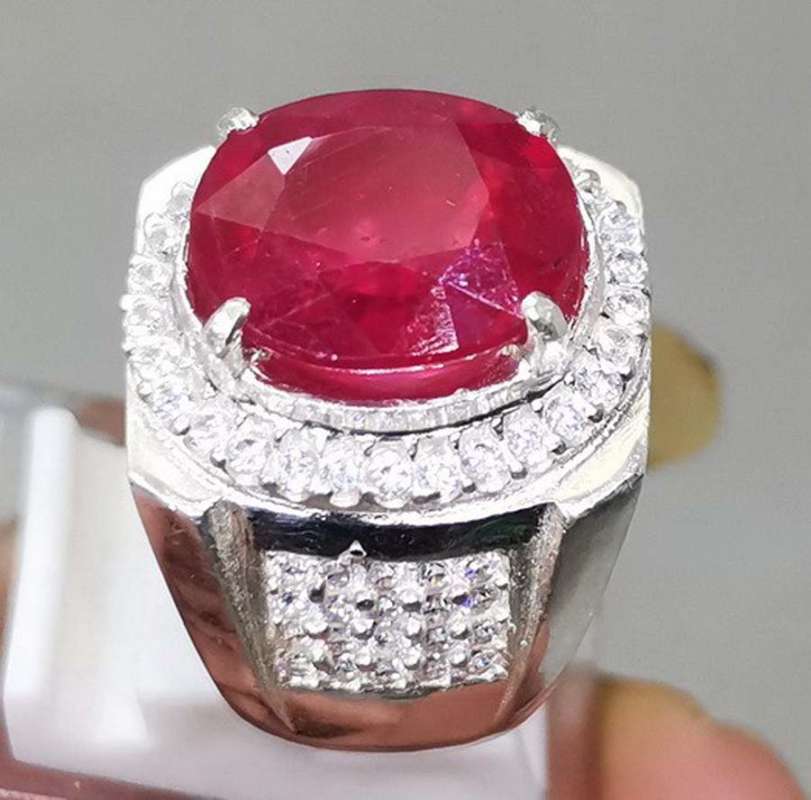 Jual Batu Akik Ruby Merah Delima Asli Warna Alami Cutting Ring Perak 925 Asli Bisa Cod Online Mei 2021 Blibli