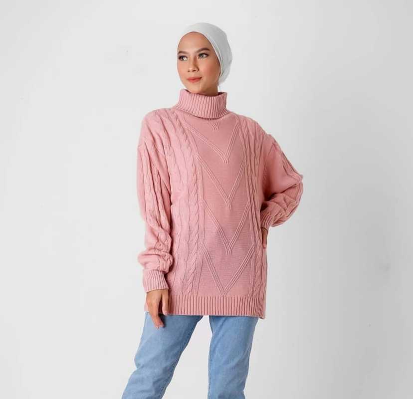 Jual Turtle Neck Wanita Rajut Baju Rajut Wanita Leher Tinggi Atasan Rajut Premium Terbaru Juni 2021 Blibli