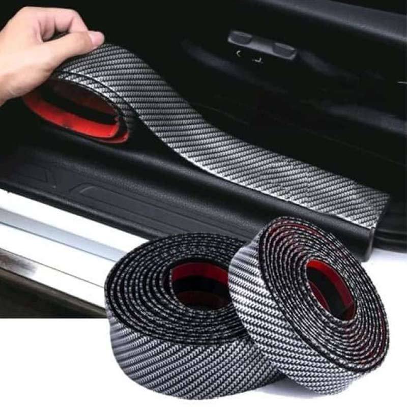 Jual Black Glossy 3d Carbon Fiber Sticker Car Stiker Harga Per 1 Meter Online April 2021 Blibli