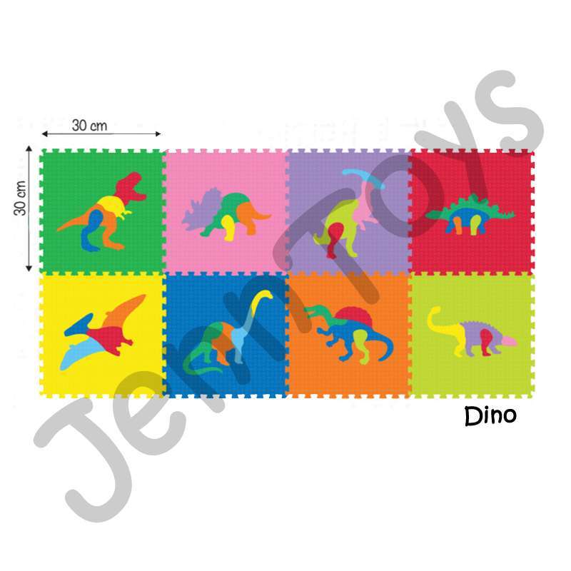 Jual Jenntoys Matras Puzzle Alas Lantai Evamat Dinosaurus 30 X 30 Cm Multicolour Online Desember 2020 Blibli