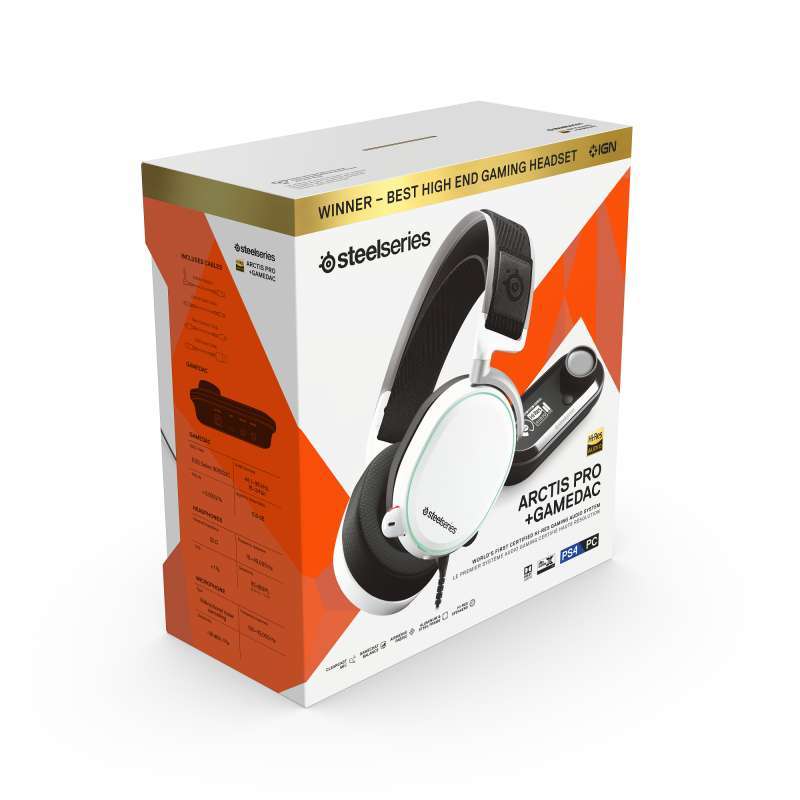 RGB with Game DAC Gaming Headset White 