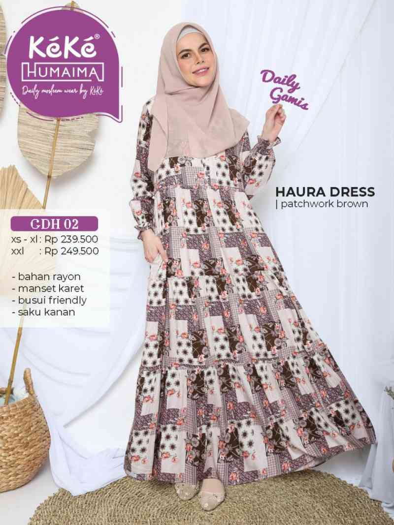 Jual Qonitah Project Gamis Dewasa Gdh 02 Humaima By Keke Busana Muslim Dress Muslimah Murah Mei 2021 Blibli