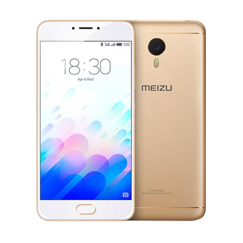 Meizu M5 Note Smartphone - Gold [32 GB/ 3 GB]