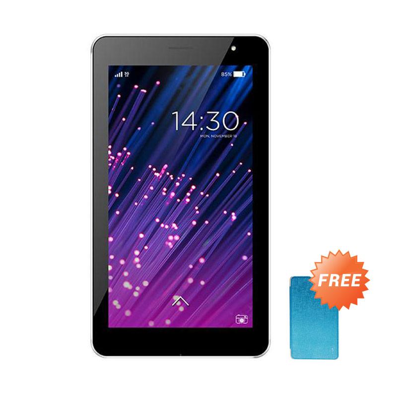 Advan Vandroid T2K Tablet - White Black [8GB] + Free Flip Cover