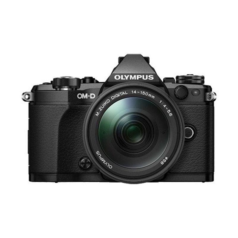 Olympus OM-D E-M5 Mark II Kit 14-150mm II + M.Zuiko 17mm F1,8 Premium Kamera Mirrorless - Black + Free LCD Screen Guard