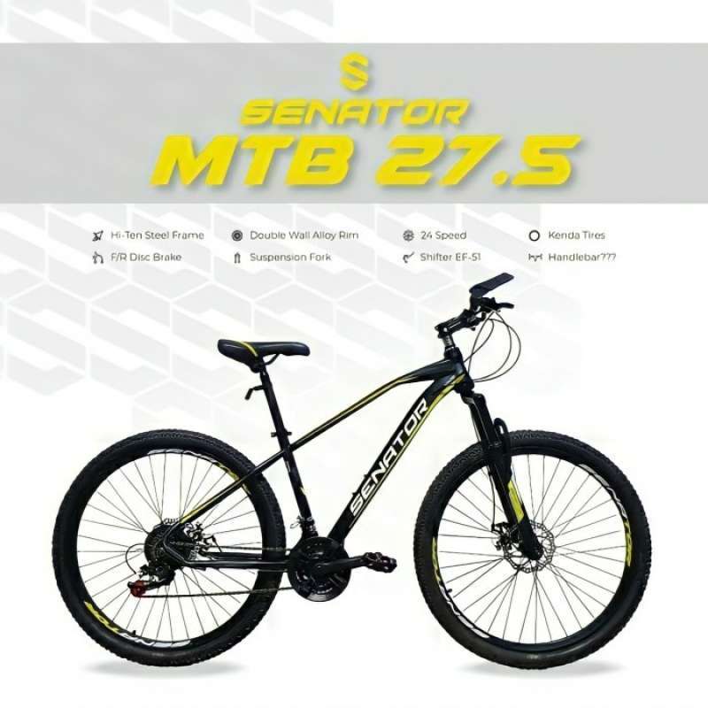 Sepeda Gunung Senator MTB Discbrake inch] Green