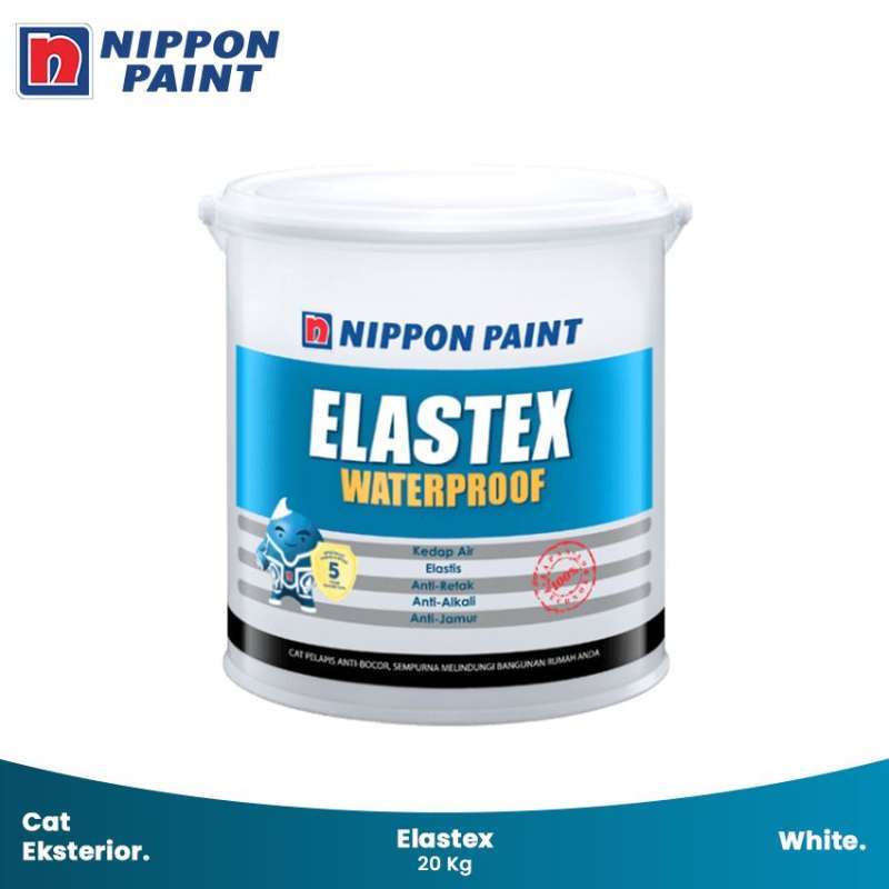 Nippon Elastex 02 White 20kg Cat Waterproof Pelapis Anti Bocor Terbaru Agustus 2021 Harga Murah Kualitas Terjamin Blibli