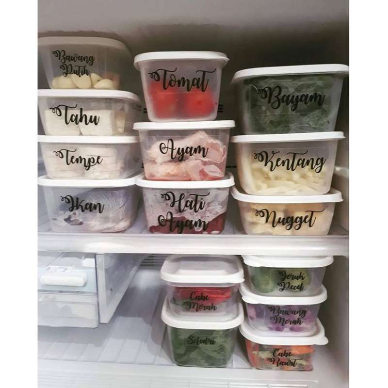 Promo Frenzy Set 12pcs Food Container Storage Box White ...