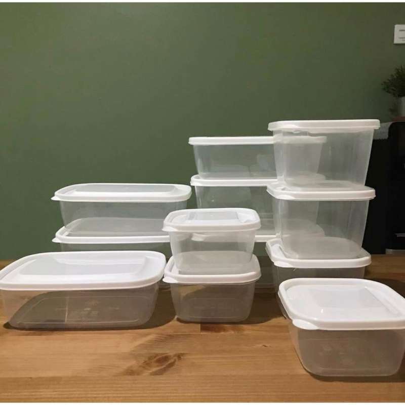 Jual Green Leaf Fresh Set 12pcs Food Container Storage White Terbaru Juni 2021 Blibli
