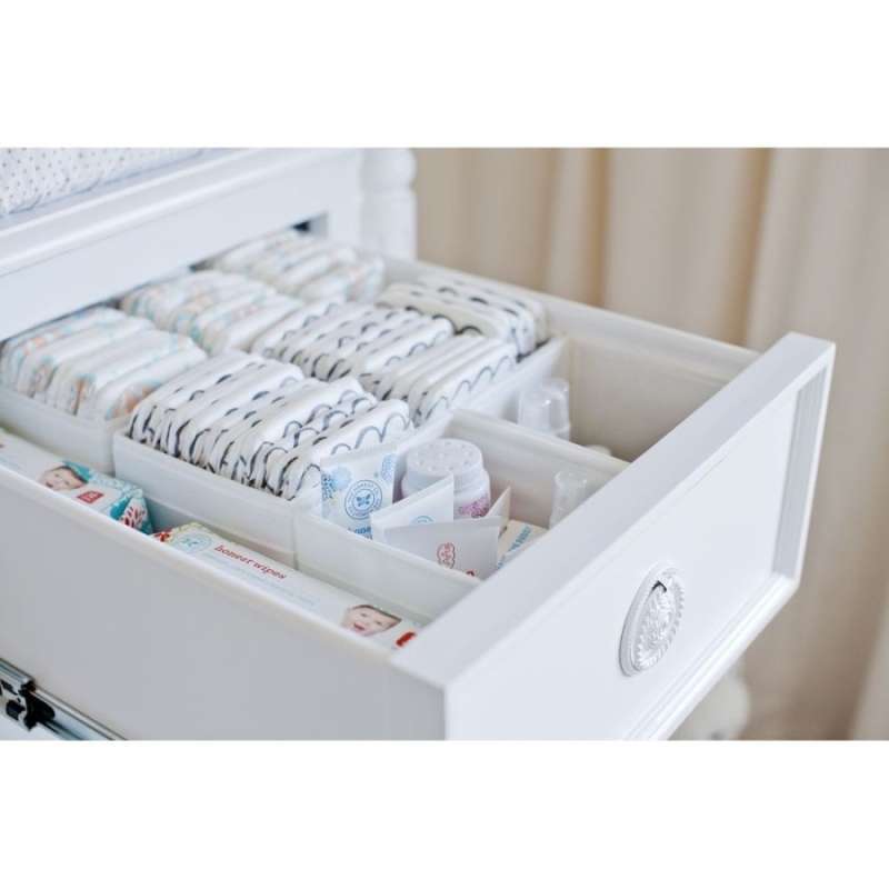 Sekat Laci Storage Box 6pcs Tempat Pakaian Bayi Drawer Organizer Lemari ala Marie Kondo IKEA SKUBB