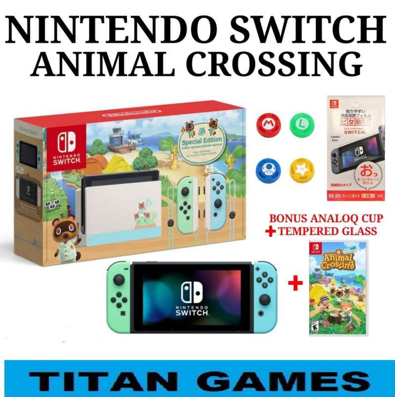 Jual Titan Games Nintendo Switch Animal Crossing Console Animal Crossing Switch Console Bonus Kaset Murah Mei 2021 Blibli 