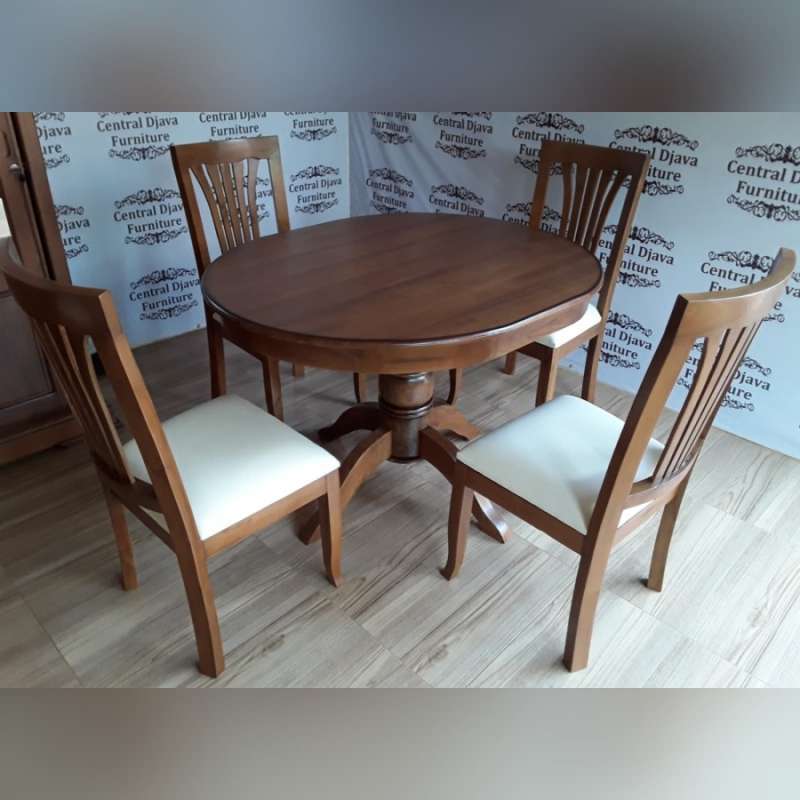 Jual Kursi Meja Makan Oval Kayu Jati Kursi 4 Jok Minimalis Mebel Jepara Online Maret 2021 Blibli Berikut adalah beberapa inspirasi model meja makan minimalis untuk ruang makan modern minimalis kursi meja makan oval kayu jati kursi 4 jok minimalis mebel jepara