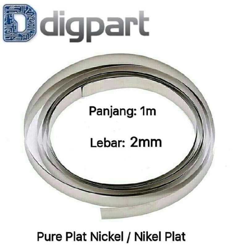 Jual Pure Nickel Plat 2mm For Baterai 18650 Nikel Plat Solder Murah Mei 2021 