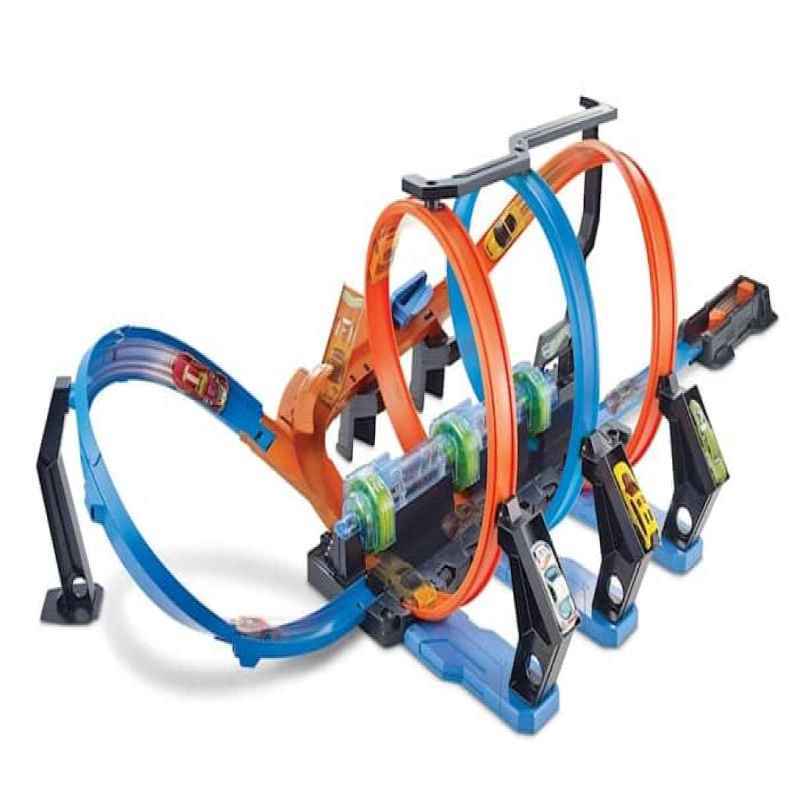 hot wheels corkscrew crash track set