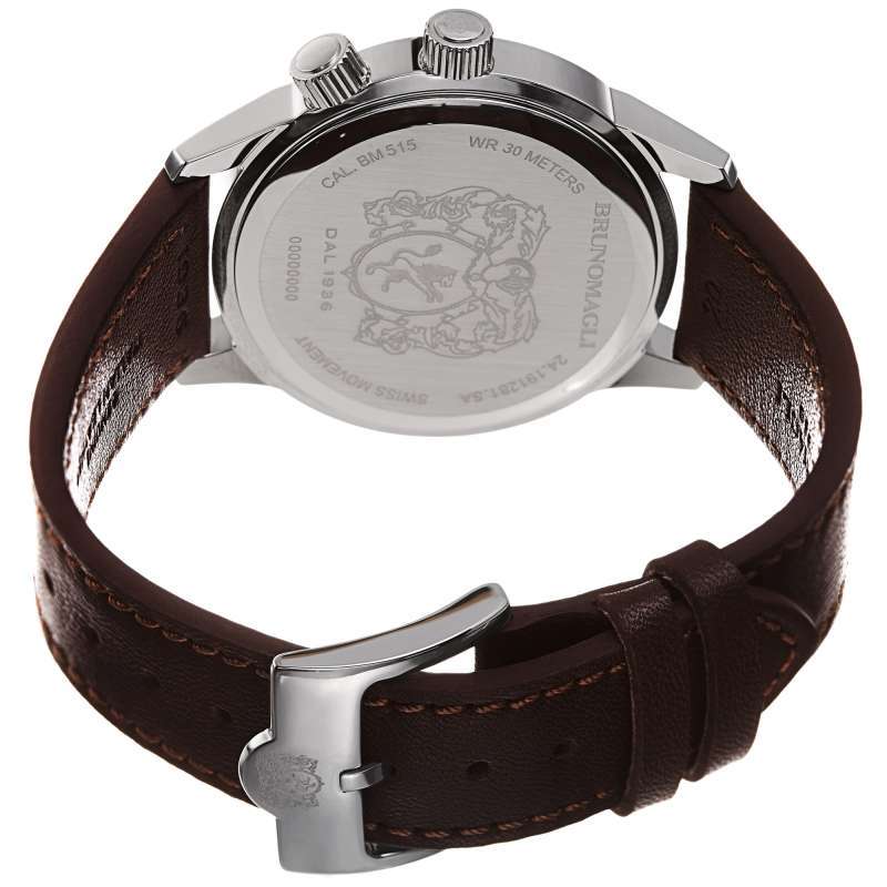 Promo Bruno Magli Vittorio 24.191281.SA Jam Tangan Pria Swiss