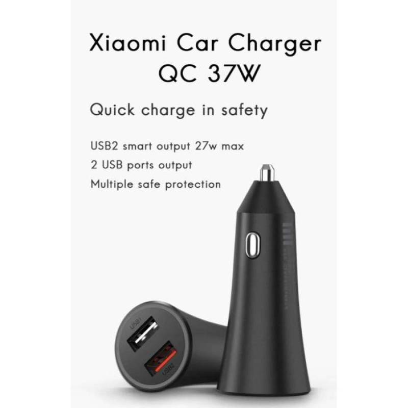 Xiaomi Car Charger [Fast Charger/ 37 W/ Dual USB]