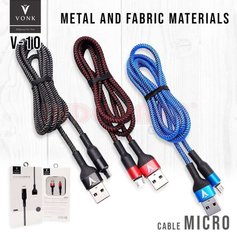 Promo Kabel Data Vonk V 10 Micro Usb Fast Charging Cable Kabel Data Vonk V 10 Micro Di Seller Indoraya Grosir Official Kota Surabaya Jawa Timur Blibli