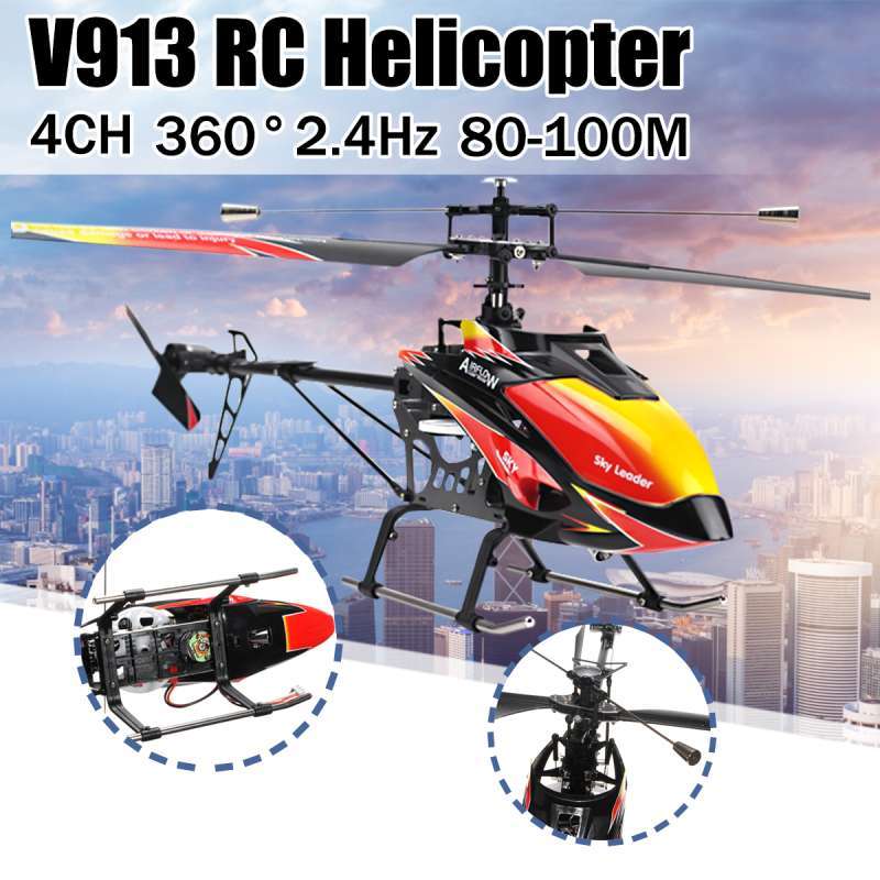 Wltoys v913 brushless version 2.4 g 4ch discount rc helicopter rtf
