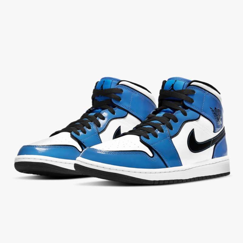 Jual NIKE Jordan 1 Mid Signal Blue di 