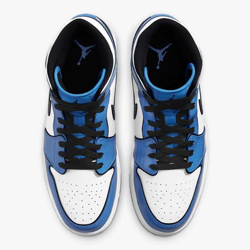 blue jordan mid