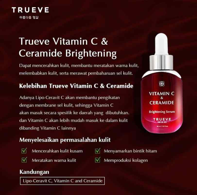 Trueve Niacinamide 10 Ceramide Brightening Serum 30 Ml Serum Wajah Terbaru Agustus 2021 Harga Murah Kualitas Terjamin Blibli