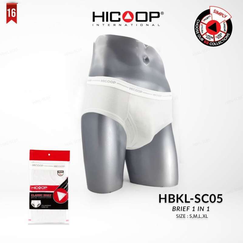 Jual Hicoop Men Brief Celana Dalam 1 In 1 Hbkl-sc05 - L Putih Di Seller Hicoop International Official Store - Kota Jakarta Barat Dki Jakarta Blibli