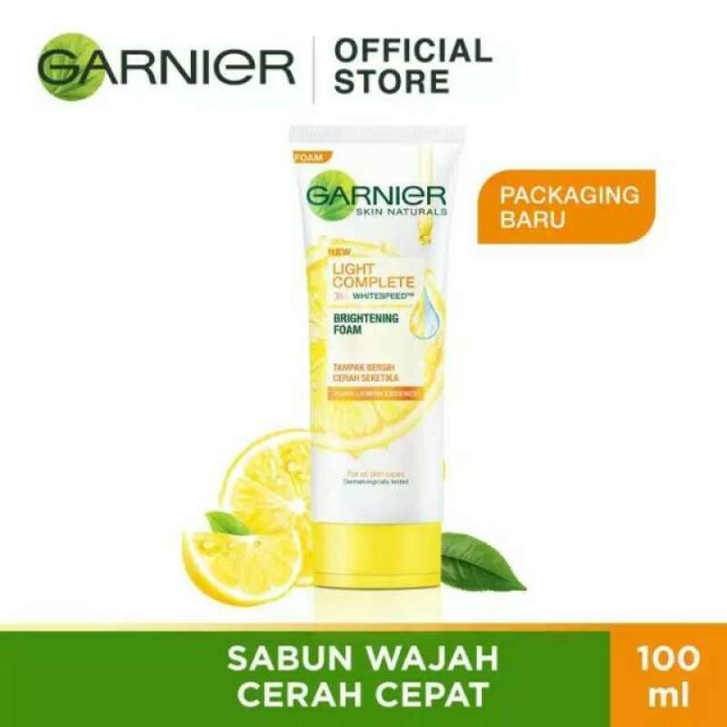 garnier light complete facial foam pure lemon