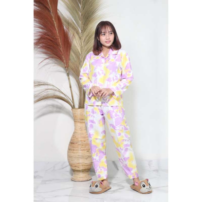 Jual Galaxy Longsleeve Set Baju Tidur Tie Dye Set Daily Set Piyama Kemeja Set Pp Fit Xl Terbaru Juni 2021 Blibli