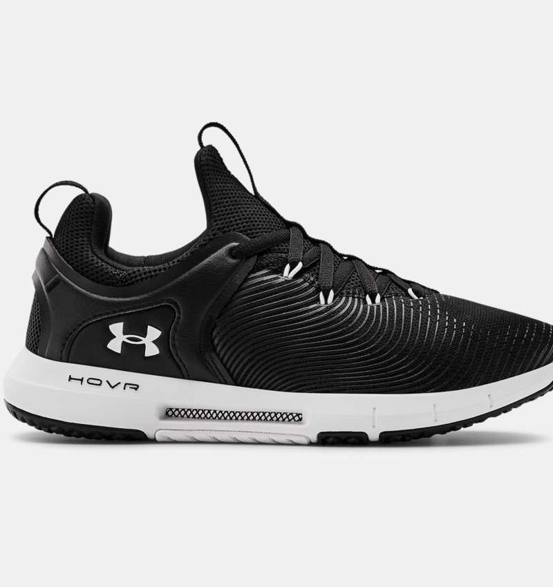 nike black and white training shoes