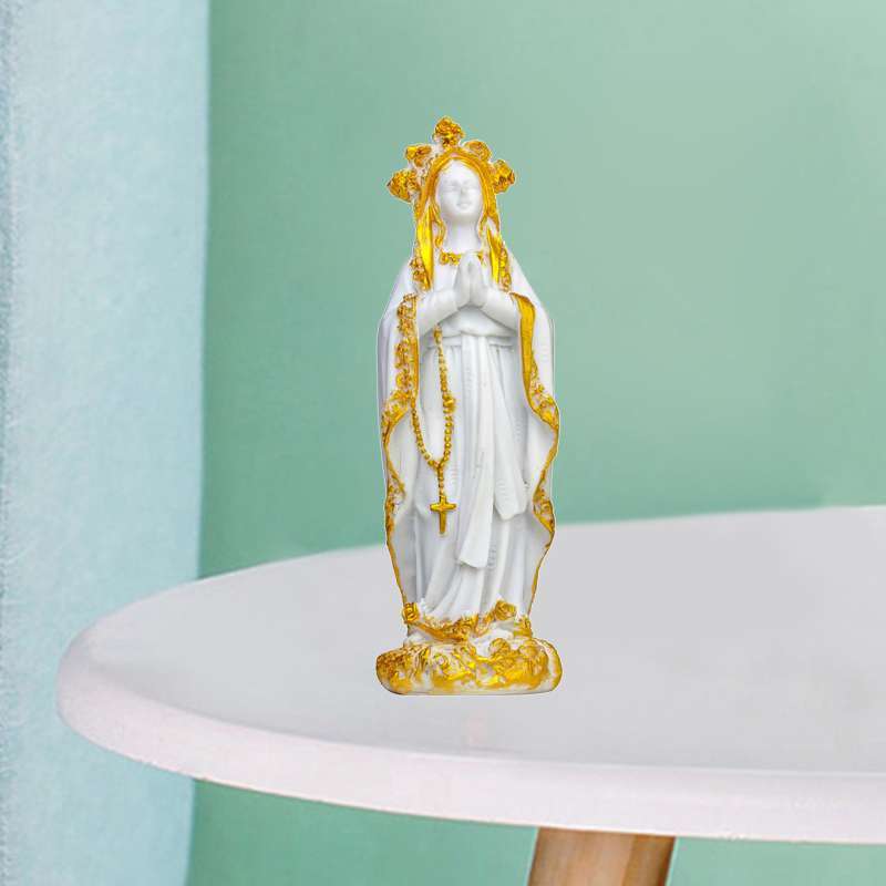 Resin Religious Family Statue Figurine Shelf Living Room Sculpture Ornament