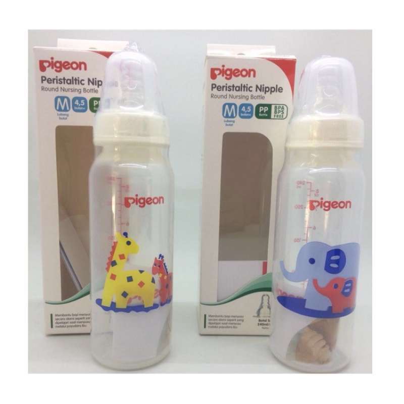 Pigeon peristaltic nipple sales round nursing bottle