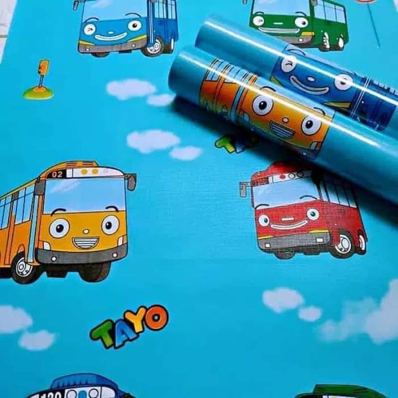 Wallpaper Dinding 45 Cm X 1 Meter Wallpaper Stiker Motif Mobil Tayo Karakter Terbaru Agustus 2021 Harga Murah Kualitas Terjamin Blibli
