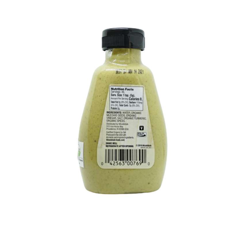 Woodstock Organic Dijon Mustard Saus Mustar Organik